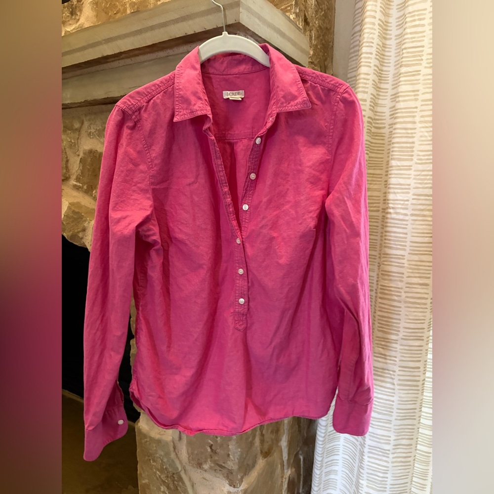 J. Crew Factory Pink Button Down Shirt